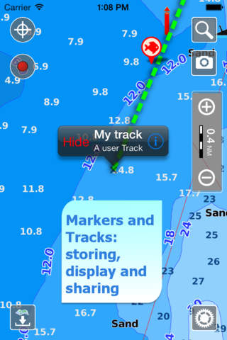 Aqua Map Hawaii - Marine GPS Offline Nautical Charts for Fishing, Boating and Sailing screenshot 2