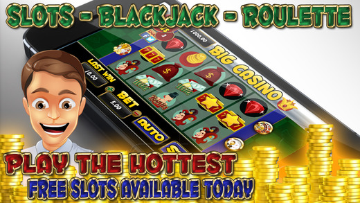 A Ace Big Casino Slots - Blackjack 21 - Roulette