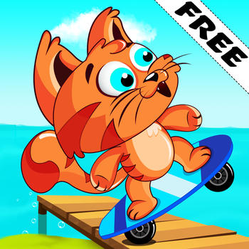 Little Cat Fur Thief : Boo’s Skate Race Fun Food Ride - Free 遊戲 App LOGO-APP開箱王