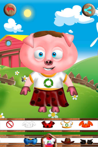 Dress UP Game: Pigs and Pigglet Version screenshot 2