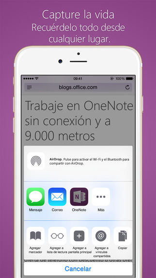 Captura de pantalla del iPhone 5