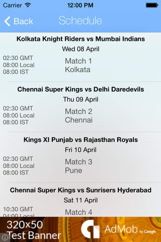 IPL 2015 Live Score screenshot 3