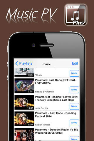 Music PV Plus - Video player for YouTube. Play repeat or shuffle and background. screenshot 3