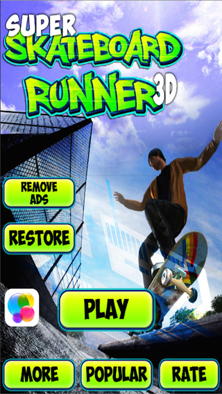 【免費遊戲App】Super SkateBoard Runner 3D-APP點子