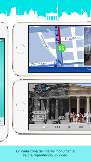 【免費旅遊App】Berlín guía histórico: visita gps multimedia a pie sin costes de roaming con mapa, vídeo y audioguía - SD-APP點子