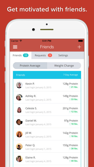 【免費健康App】Bulk Up! Protein Tracker - high protein diet counter to gain muscle & build strength-APP點子