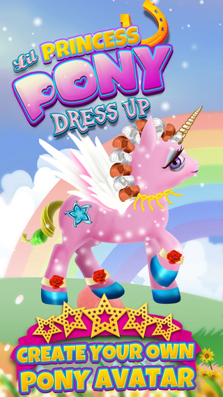 lilla prinsessa Ponny Klä upp Pretty Mode Maker spel för liten flicka PRO