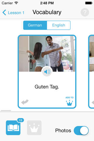 German by Living Language for iPhone screenshot 2