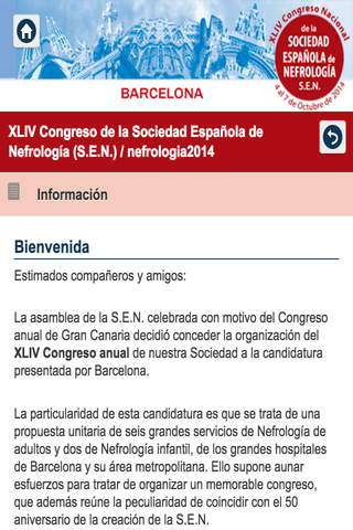 Congreso Sociedad Española Nefrología 2014 screenshot 2