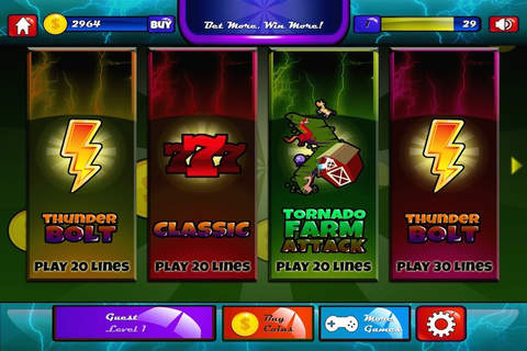 Thunderbolt The Wrath Of God Casino Slots Free screenshot 2