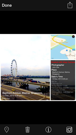Map Camera: Append a Map to your Photo