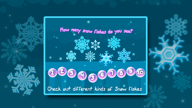 【免費教育App】Counting Crystal Snow Flakes-APP點子