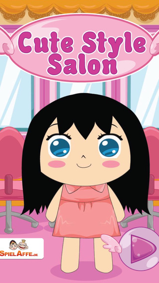 Cute Styling Salon - Free girl game: Choose styling make up hairstyle in this fashion game for kids