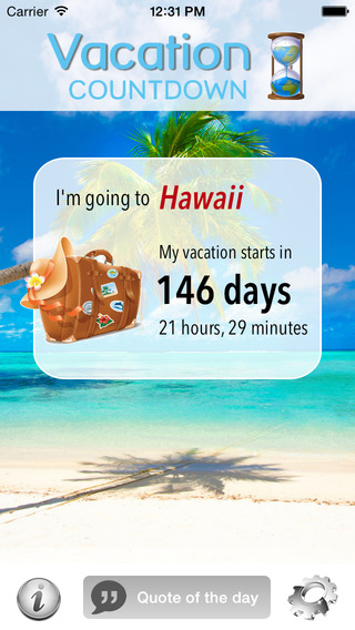Free Vacation Countdown