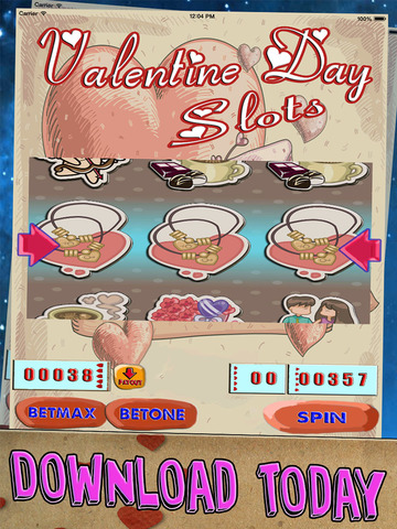 【免費遊戲App】Valentine's Day Slots - Slot Machines of Love & Big Blackjack Card Games FREE-APP點子