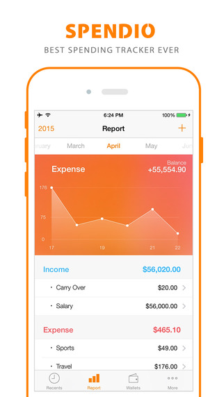 Spendio - Spending Tracker for iPhone Apple Watch