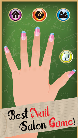 Style My Manicure High School Fashion Nails BFF Sparkles Club Game - Free App
