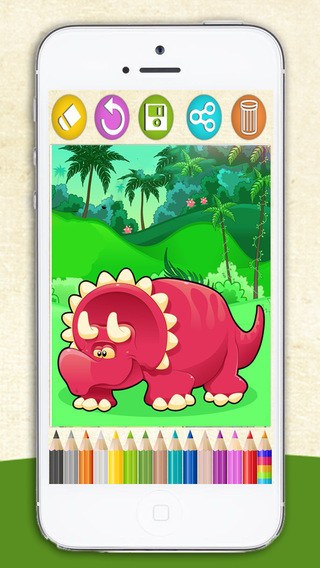 【免費娛樂App】Paint dinosaurs for children: educational game for coloring with magic marker-APP點子