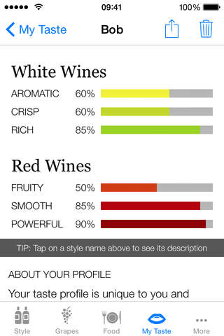 Taste Profile - The Foods You Like Reveal The Wines You Love screenshot 3