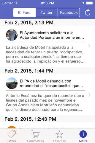 ofMotril - La aplicación móvil motrileña screenshot 3