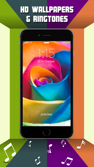 【免費娛樂App】HD Wallpapers & Ringtones for iOS8 - Backgrounds, Skins & Music-APP點子