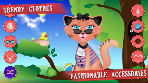 【免費遊戲App】Kitty Cat Dress up - Funny Pet Salon Animal Games for Toddlers and Kids-APP點子