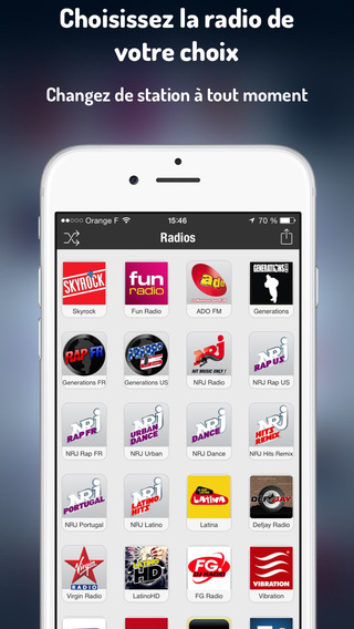 Radios App : Ecoutez de la musique gratuite avec les plus grandes radios fm de france.