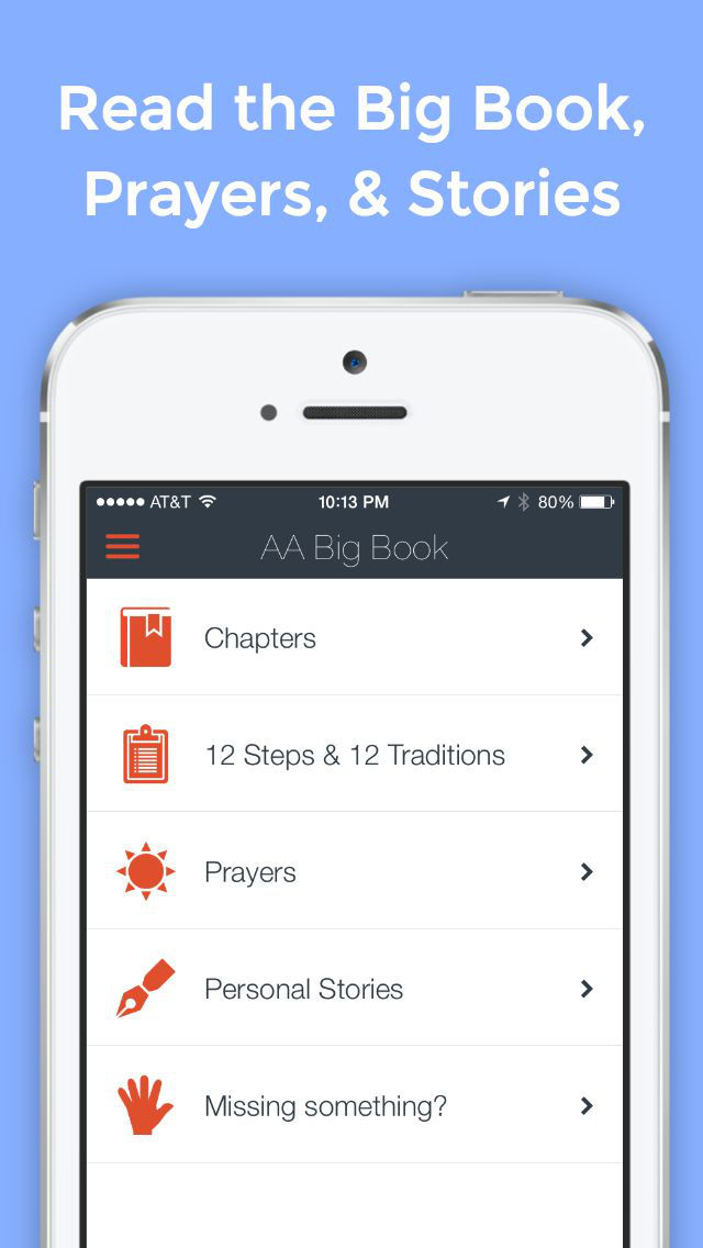 AA Big Book — Sobriety Tools App for Alcoholics Anonymousのおすすめ画像1