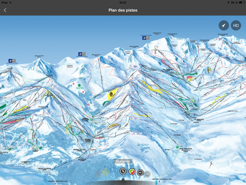 Les 3 Vallées for iPad screenshot 2