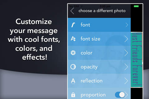 Photo Fonts - Text, Color, Size, Perfect Your Photos screenshot 3