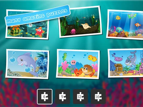 【免費遊戲App】Kids Ocean Fish Jigsaw Puzzle - Fun and educational puzzles for preschool toddlers and kiddies-APP點子