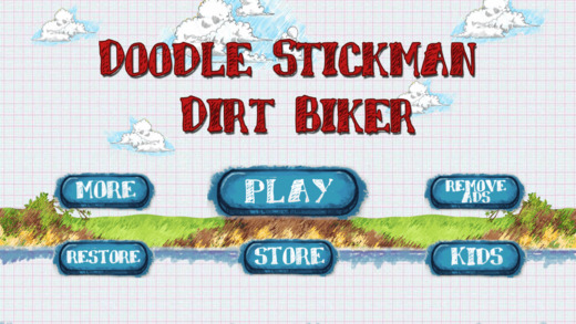 Doodle Stickman Dirt Biker : Crazy Freestyle Motobike Stuntman PRO