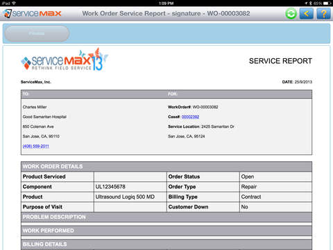 ServiceMax Spring 14 for iPad screenshot 4