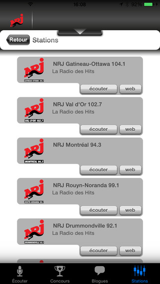 【免費音樂App】NRJ Québec-APP點子