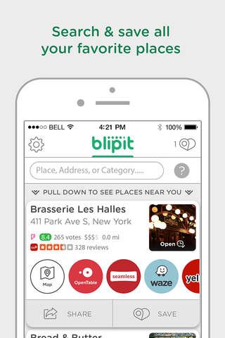 Blipit Search - Places you Love with the Apps you Need screenshot 2