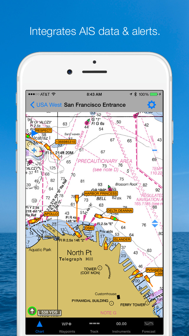 INavX - Marine Navigation, NOAA Sailing Charts & Boating Chartplotter ...