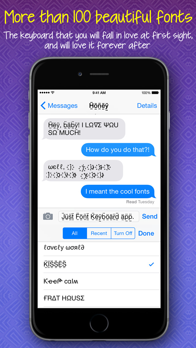 App Shopper Font Keyboard ™ native keyboard extension for iOS 8
