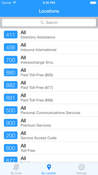 【免費書籍App】Area Code Lookup-APP點子