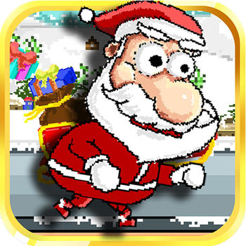 Pixel SantaJump! Endless Runner Game LOGO-APP點子