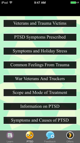 PTSD Symptoms Suggested Treatment