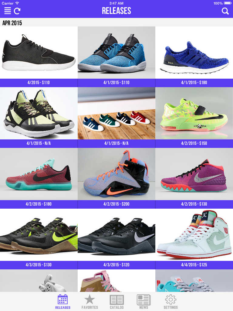 App Shopper Sneaker Crush Release Dates for Air Jordan & Nike