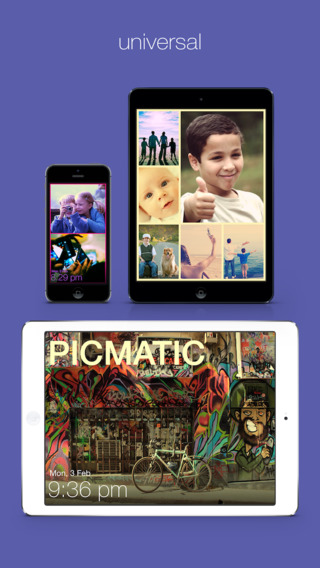 【免費攝影App】Picmatic - Digital Photo Frame + Music Control + Clock-APP點子