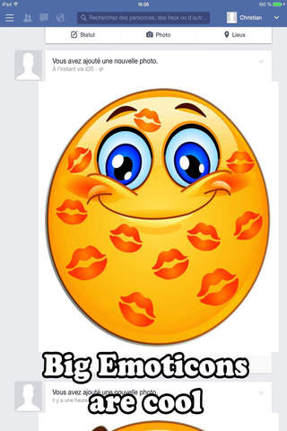 Share your Big Emoticon on Social Networks screenshot 3