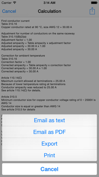 【免費生產應用App】Wire Size-APP點子