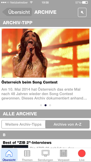 【免費新聞App】ORF-TVthek: Video on demand, live-APP點子