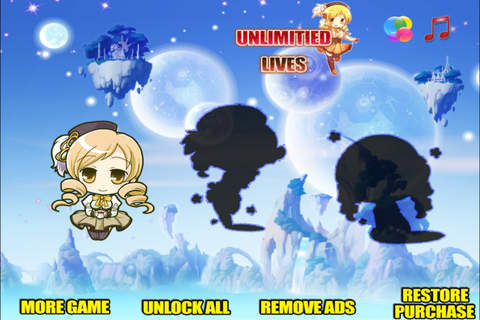 Anime Character Jump - Free Running Game screenshot 3