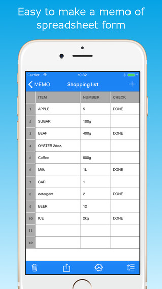 免費下載商業APP|Table Memo - Easy to make list of spreadsheet form. app開箱文|APP開箱王