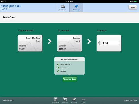 【免費財經App】Huntington State Bank Mobile Advantage for iPad-APP點子