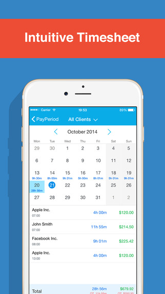 【免費商業App】Hours Keeper Pro - Time Tracking, Timesheet & Billing-APP點子