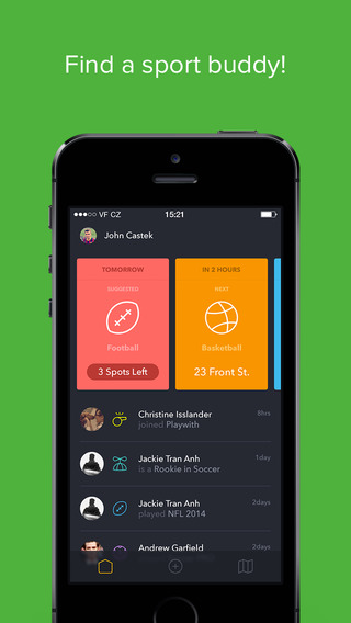 PlayWith – Find sport partners and games nearby